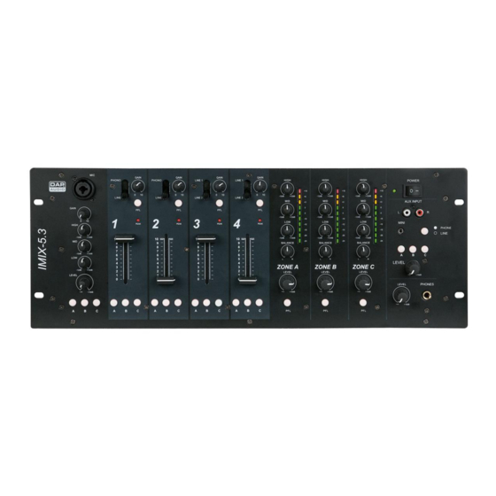 DAPAudio IMIX-5.3 Руководство пользователя