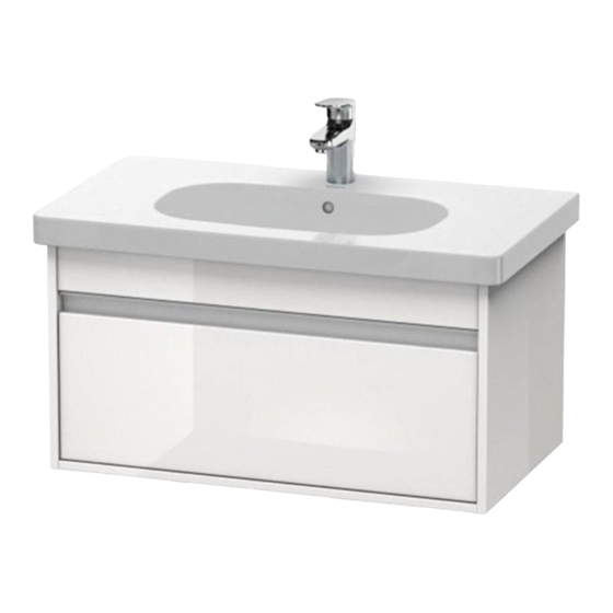 DURAVIT Ketho KT 0062 Інструкція з монтажу