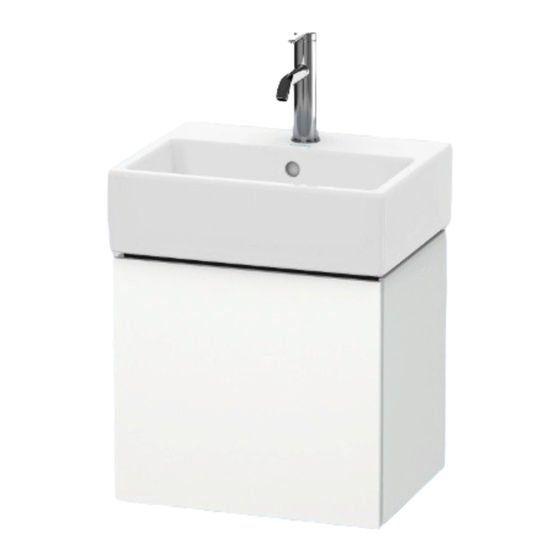 DURAVIT L-Cube LC 6245 Instruções de montagem