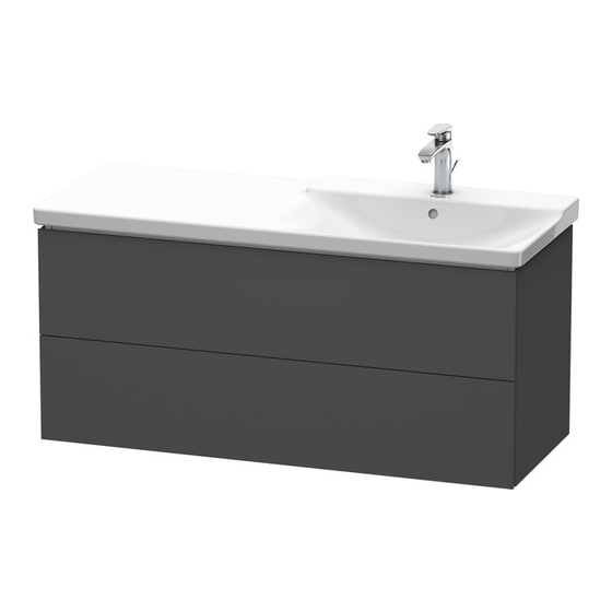 DURAVIT L-Cube LC 6255 Instruções de montagem