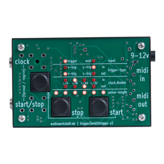 audiowerkstatt midi-restarter Skrócona instrukcja obsługi