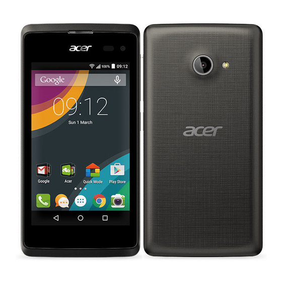 Acer Liquid M220 Quick Manual