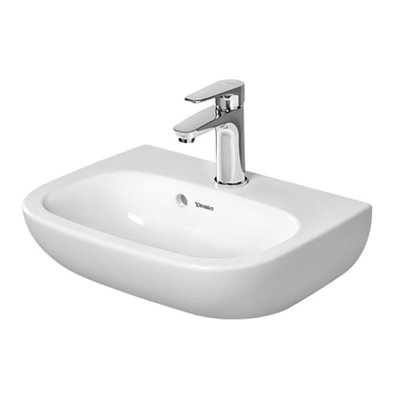 DURAVIT D-Code Інструкція з монтажу