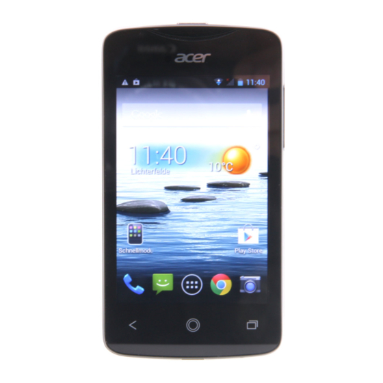 Acer Liquid Z3 Beknopte handleiding