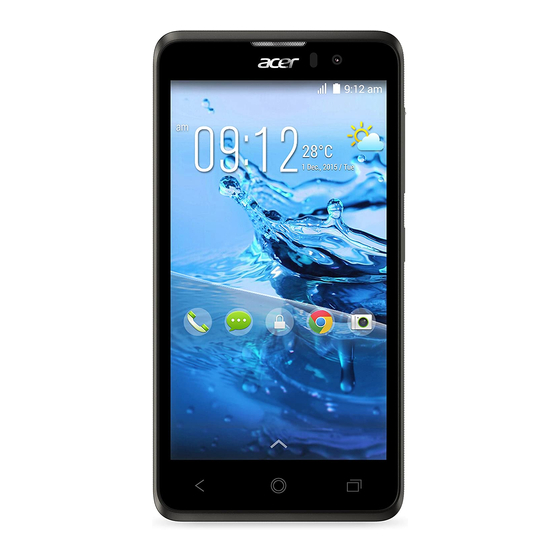 Acer Liquid Z520 Manuel rapide