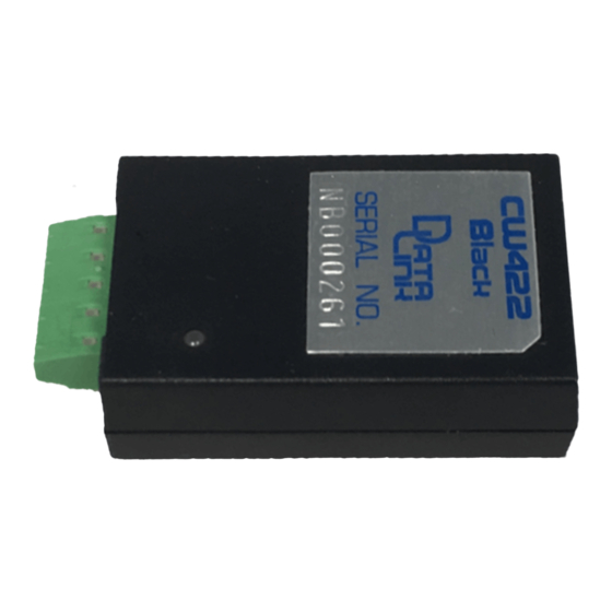 Data Link CW422 Manuale