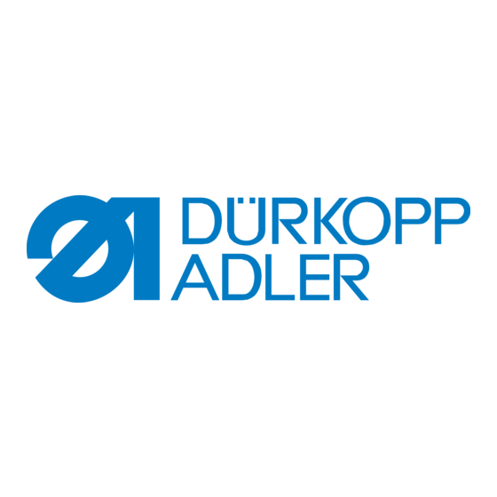 DURKOPP ADLER H-TYPE Series Additional Instructions