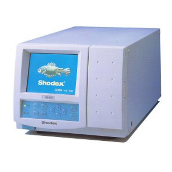 DataApex Shodex RI-101 Руководство пользователя