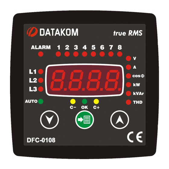 Datakom DFC-0108 Installation Manual