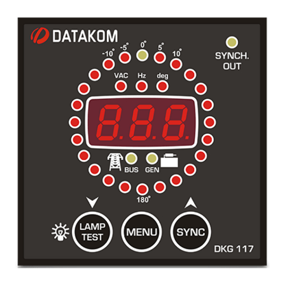 Datakom DKG-117 Посібник користувача