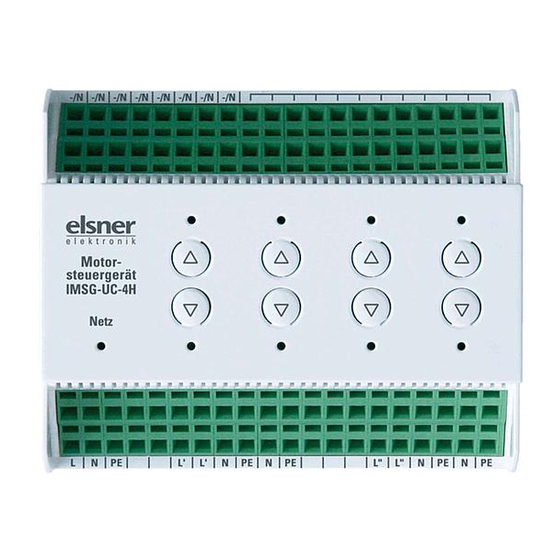 Elsner IMSG-UC-4H Manual de dados técnicos