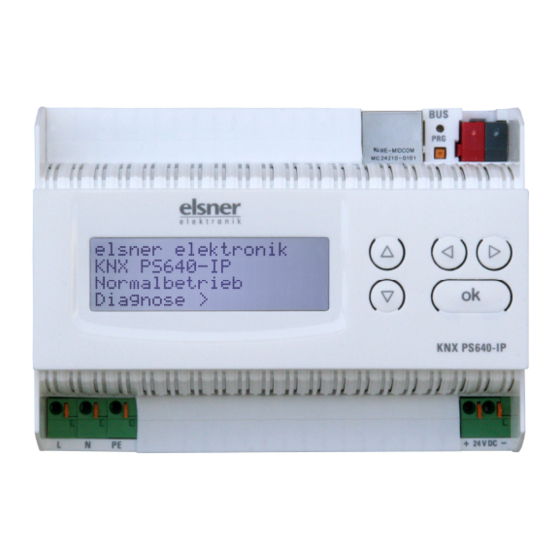 Elsner KNX PS640-IP Installazione e regolazione