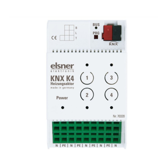 elsner elektronik 70320 Especificações técnicas e instruções de instalação