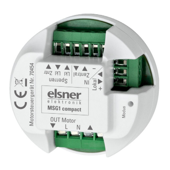 elsner elektronik MSG1 compact Technische Daten und Installationsanweisungen