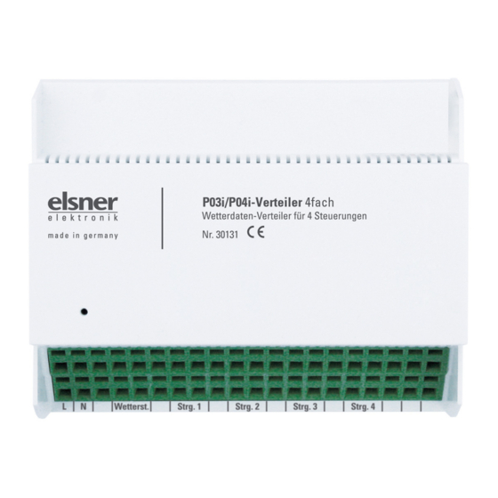 elsner elektronik P03i/P04i Specifiche tecniche e istruzioni per l'installazione