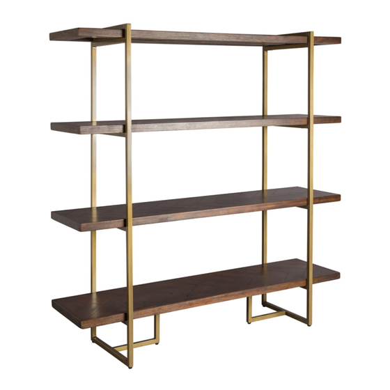 Dutch BONE SHELF CLASS BRUNO BOOKSHELF Інструкція з монтажу