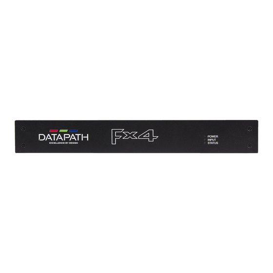 Datapath x Series Quick Start Manual