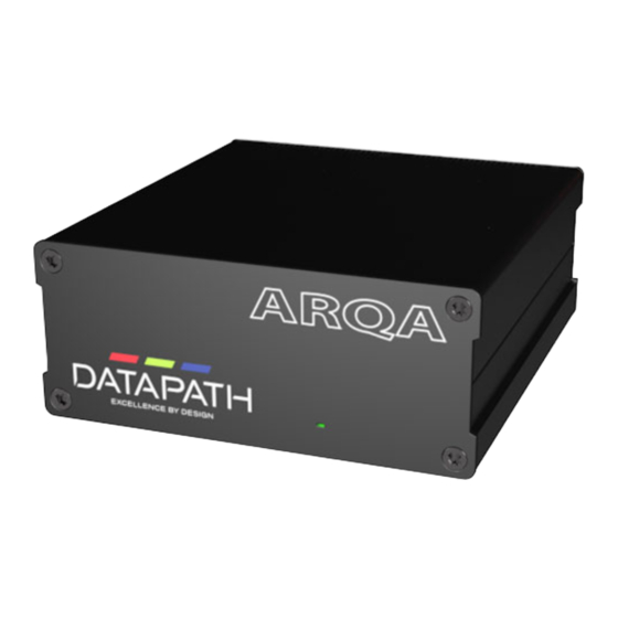 Datapath Arqa Краткое руководство по эксплуатации