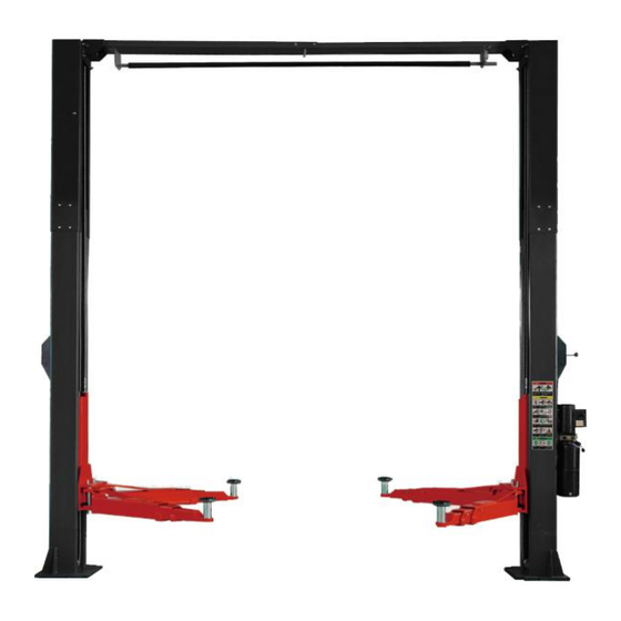 AussieCarHoists High-Lift Equipment YL-350W Посібник з монтажу та експлуатації