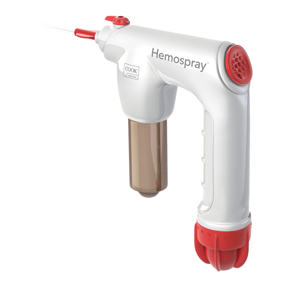 COOK Medical Hemospray Manual de referência rápida