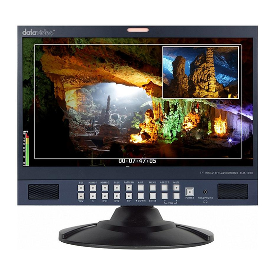 Datavideo TLM-170H Manual de instrucciones