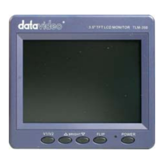 Datavideo TLM-350 Instruction Manual