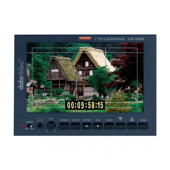 Datavideo TLM-700HD-A Manual de instrucciones