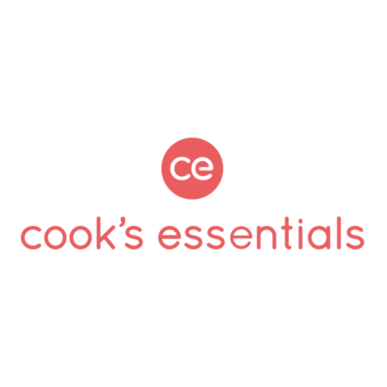 Cook's essentials 99731 Manuale di istruzioni per l'uso e la cura