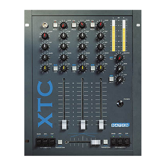 Dateq XTC Manual do utilizador