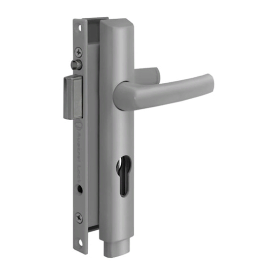 Austral Lock ELEGANCE PUSH2GO Geïllustreerde montage-instructies