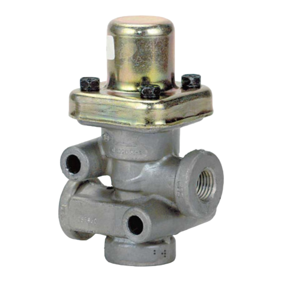 BENDIX PRESSURE PROTECTION VALVES 매뉴얼