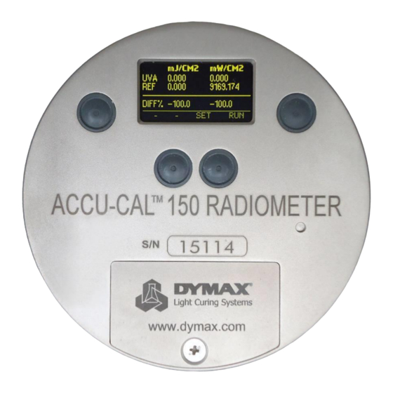 dymax ACCU-CAL 150 Manuale d'uso