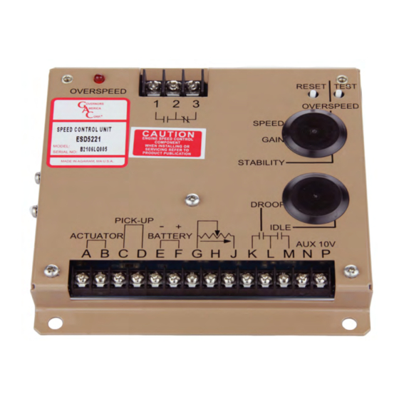 GAC ESD-5550 Series Teknik Bilgiler