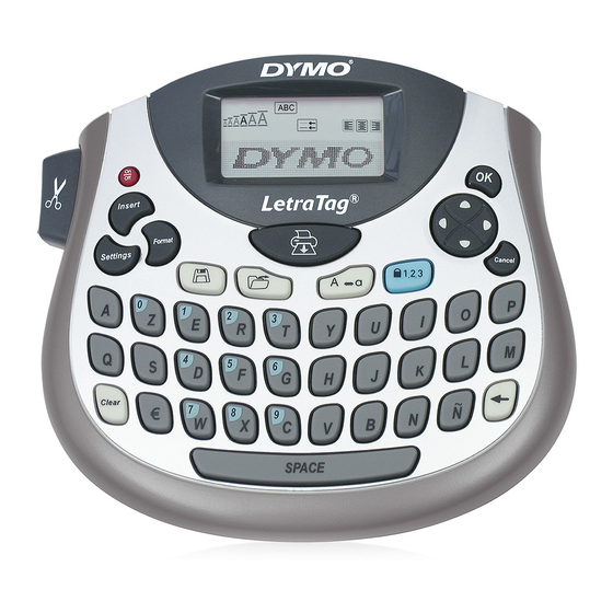 Dymo LetraTag Plus LT-100T Snelle referentiehandleiding