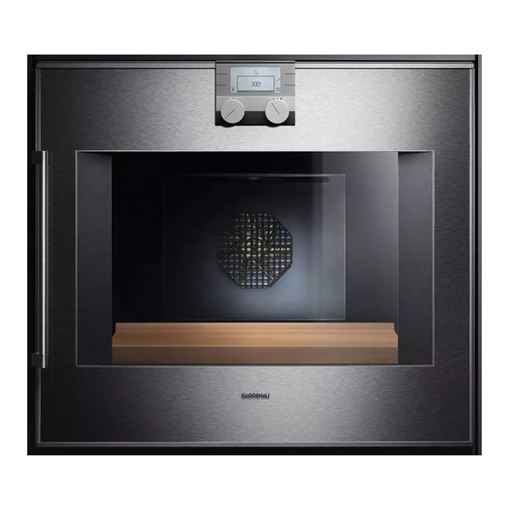 Gaggenau BO 21. Manual de instruções de instalação