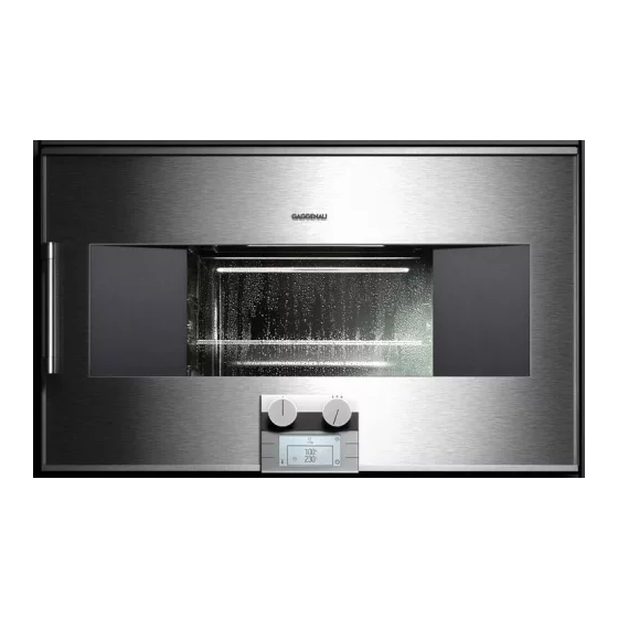 Gaggenau BS 27 Panduan Petunjuk Instalasi