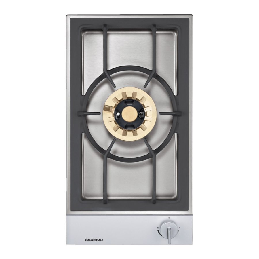 Gaggenau VG 231 334 SG Instrukcje instalacji