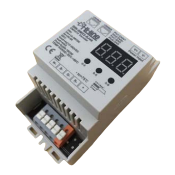 Hi-Line DIN-DMX2-RJ45 Instellingen Handleiding