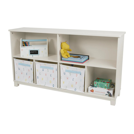 Great Little Trading Blake Cube Storage Long Shelf Unit Manuale