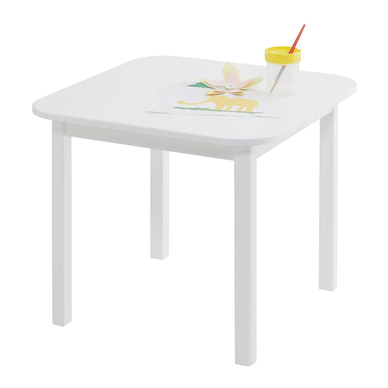 Great Little Trading Toddler Table 빠른 시작 매뉴얼