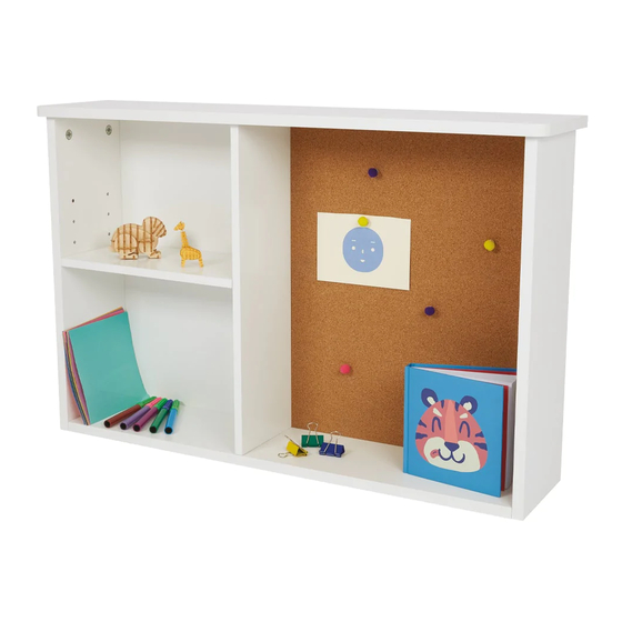 Great Little Trading Wall-Mounted Desk Storage & Pinboard L5249 Manuel