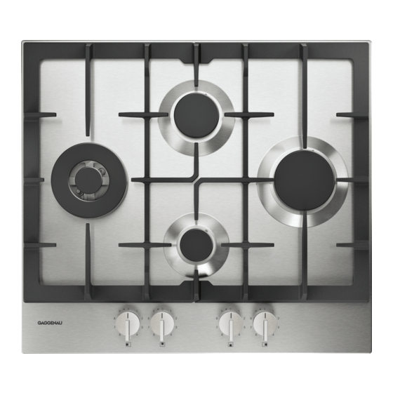 Gaggenau CG261210 Series User Manual