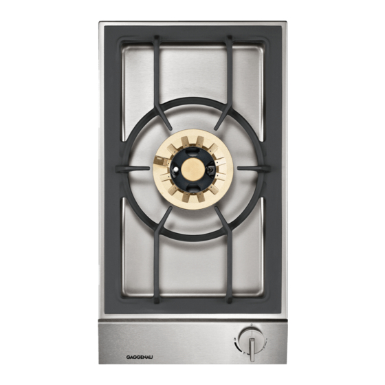 Gaggenau VG 231 AU Manuel d'utilisation et d'assemblage