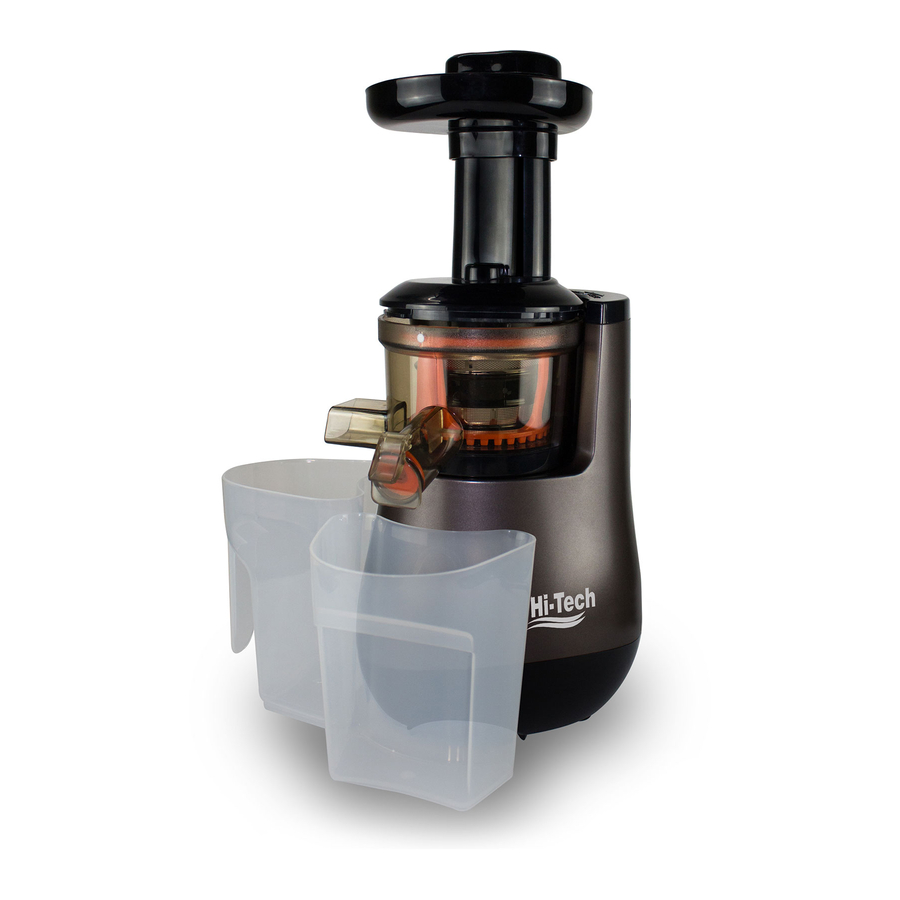 Hi-Tech Juice Presso Classic Manual do utilizador