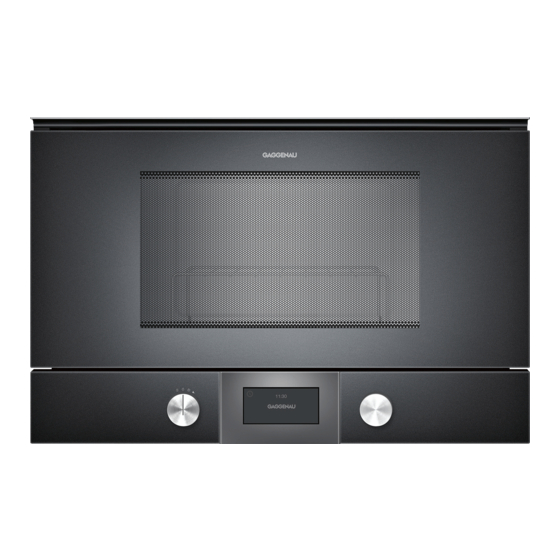 Gaggenau BMP 225 Manual de instrucciones de instalación