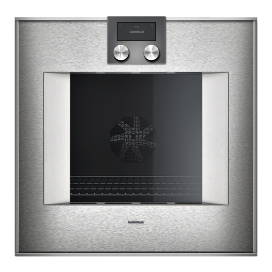 Gaggenau BO 450 Instructions d'installation