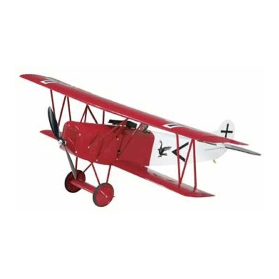 GREAT PLANES Fokker D.VII ARF ElectriFly Buku Petunjuk