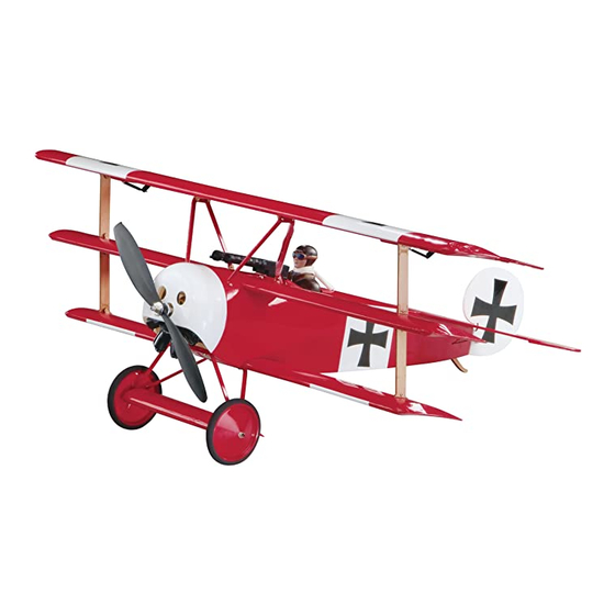 GREAT PLANES fokker DR-1 Buku Petunjuk