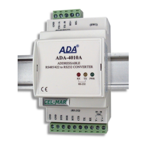 CEL-MAR ADA-4010A Manual do utilizador