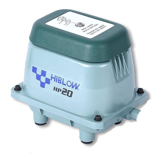 HIBLOW HP-20 매뉴얼